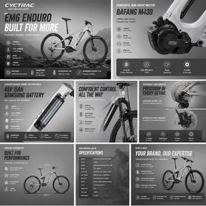 Vélo de montagne <span class=keywords><strong>électrique</strong></span> à suspension intégrale abordable 500W, 27,5 ou 29 pouces, EMTB économique pour adultes, vélo de trajet quotidien - Product Image 5