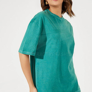 Diseña Tu Propia Camiseta Moderna para Mujer con Efecto Desgastado, Mezcla de Algodón Suave, Camiseta con Efecto Desgastado para Mujer, Atuendo Diario a la Moda - Product Image 5