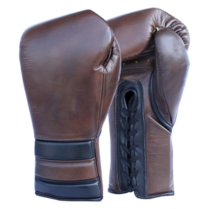 Guantes de Boxeo Profesionales para Competición, Hechos a Mano con Cuero Genuino, Logotipo Personalizado, Fabricante OEM, Marca Privada - Product Image 5