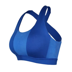 Professional Women's Sports Bras <b>Cross</b>-Back Vest Breathable Mesh <b>Top</b> Fitness Crop <b>Top</b> for Running - Product Image 1