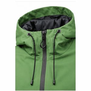Chaqueta Impermeable con Capucha para Hombre, Ligera, Cortavientos, con Cierre Completo, para Senderismo y Camping - Product Image 4