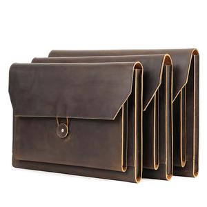 Funda de Piel Genuina Duradera Estilo Vintage para Laptop, Maletín Delgado para Negocios, Bolsa de Mensajero para Computadora, Modelo LS-0264 - Product Image 4