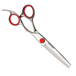 Tijeras Profesionales para Cortar el Cabello de 6 Pulgadas, Tijeras de Entresacar con 30 Dientes, Cuchilla Convexa, Mango Ergonómico, Instrumentos de Belleza - Product Image 4