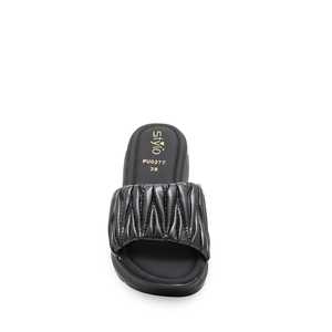 Zapatilla formal negra PU0277 Herramienta giratoria con diseño elegante - Product Image 1