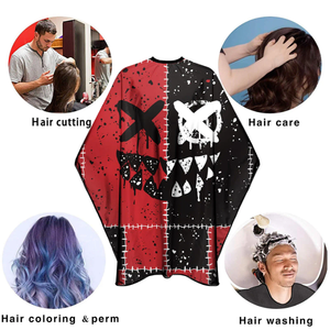 Capa Profesional para Cortar el Cabello con Cierre de Botón Ajustable, Impermeable, de Poliéster, para Peluquería - Product Image 4