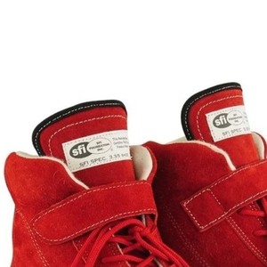 Botas Deportivas Azules para Karting, con Parte Superior de Cuero Genuino, Suela de Goma, Cierre de Velcro, Punta Cerrada, para Todas las Estaciones, Entresuela de EVA Transpirable - Product Image 3
