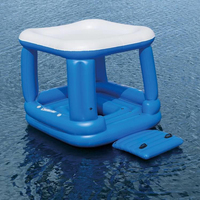 Canapé-salon de bar gonflable flottant de loisirs Île flottante pour piscine