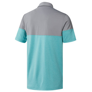 Chemise à manches courtes pour homme 100% polyester, style décontracté tricoté, coupe classique, séchage rapide, bleu gris uni - Product Image 6