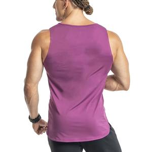 Camiseta Deportiva sin Mangas para Hombre, Estilo Racerback, Transpirable, Tejida, 100% Algodón, Corte Regular, Chaleco Deportivo para Correr, Ropa Deportiva para Fitness - Product Image 6