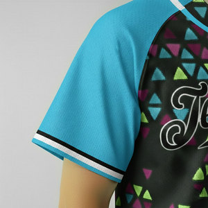 Wholesale Custom Logo New Design Fully Custom Short Sleeve Baseball Jersey 100% <b>Polyester</b> High Quality OEM Service - Product Image 3