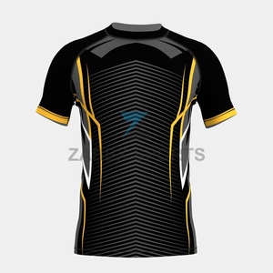 Maillot de compression MMA pour hommes, entraînement avancé, extensible, logo frontal, vêtements de sport - Product Image 1
