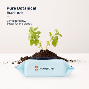 Toallitas Húmedas para Bebé Growgether con Agua RO 99.9% Pura, Hipoalergénicas, Biodegradables con Aloe y Manzanilla - Product Image 3