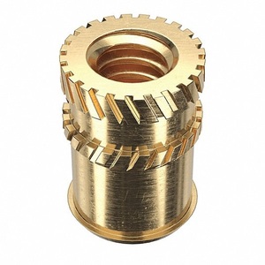 Écrous à rouleaux traversants M8 M6 M10 M5 M12 M4 M22, écrous à insertion ronds filetés moletés en laiton à pas personnalisé - Product Image 6