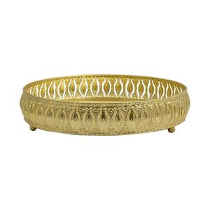 ถาดโลหะทรงสี่เหลี่ยมผืนผ้าชุบทองโบราณลายดีไซเนอร์ พร้อมหูจับ สำหรับบรรจุภัณฑ์ของขวัญงานแต่งงานในโอกาสพิเศษ - Product Image 2