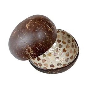 Bol à fruits rond traditionnel en bois de noyer avec incrustation de nacre, fait main, pour table, vente en gros - Product Image 5