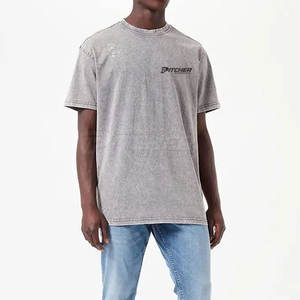 Camiseta de Hombre con Efecto Ácido, Estilo Informal, Ajuste Relajado, Prenda de Moda Urbana - Product Image 3