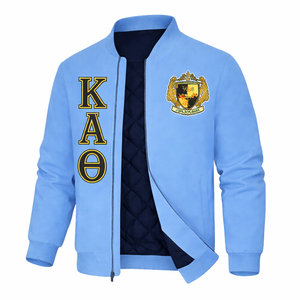 เสื้อแจ็คเก็ตบอมเบอร์ผ้าซาตินปักลายตัวอักษรกรีกแบบกำหนดเอง - สไตล์เบสบอลสำหรับผู้ชาย, ผ้าไหม, ขายส่งจำนวนมากสำหรับชมรมนักศึกษา - Product Image 3