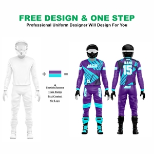 New Vintage Design Sublimation Printing MX Racing Jersey Pants High Quality Nylon Polyester Fabric Men's Motocross Riding Suit - Product Image 2