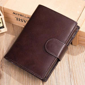 Exclusive Premium Fashion Men's Waterproof High-quality Customizable <b>Synthetic</b> <b>Leather</b> Slim Bifold Card Holder Durable Everyday - Product Image 1