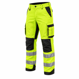 Pantalons de travail de haute qualité à haute visibilité, pantalons de travail réfléchissants, pantalons cargo de sécurité, couleur unie, pantalons de travail personnalisés - Product Image 5
