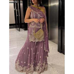 Conjunto de traje talla XL para fiesta con bordado pesado y lentejuelas - Product Image 5