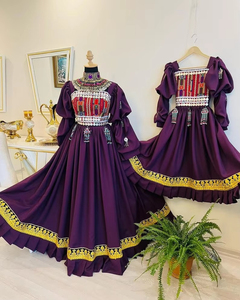 Traditional Dresses Afghan Pushtu Dress Wedding Party Outerwear Afghani Cultural Clothes <b>Embroidery</b> Design Afghan Kuchi Dress - Product Image 2