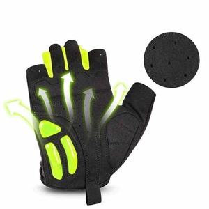 Premium Quality Custom Made Design Breathable Polyester/Cotton/Leather <b>Touchscreen</b> Zipper Closure Unisex Cycling <b>Gloves</b> - Product Image 4
