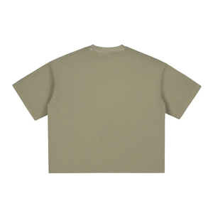 T-shirt pour homme, t-shirt court surdimensionné, t-shirt uni en tricot à manches courtes, col rond, décontracté, t-shirt basique - Product Image 2