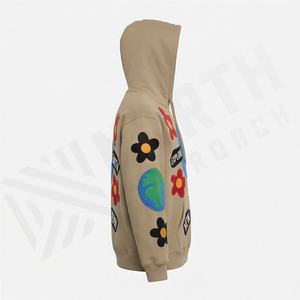 Sweat à capuche de basketball pour homme, style streetwear, logo personnalisé OEM, sweat à capuche décontracté, qualité supérieure, sweat-shirt en molleton, mode - Product Image 3