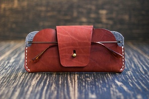 Lunettes en cuir de style simple personnalisable étui créatif pour le cou artisanat lunettes LGC-0060D - Product Image 3