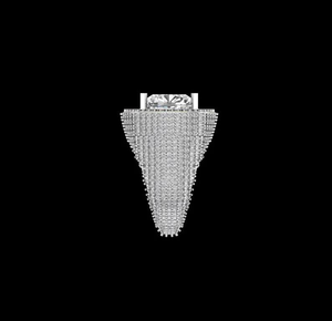 Anillo de Moissanita Elegante con Halo, Anillo de Cóctel Brillante, Joyería de Compromiso para Mujer, Regalo de Boda Coleccionable - Product Image 4