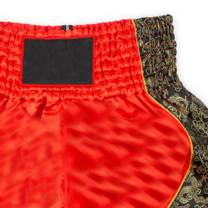 Pantalones cortos de lucha con estampado de Kickboxing Muay Thai de secado rápido, transpirables, de cintura elástica alta y sostenibles, totalmente personalizados, 100% poliéster - Product Image 4