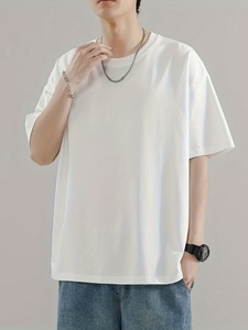 เสื้อยืดแฟชั่นผู้ชายไซส์ใหญ่ หนานุ่ม น้ำหนักมาก สไตล์วินเทจ แขนสั้น คอกลม ขายส่ง เสื้อยืดลำลองผ้าฝ้าย - Product Image 4