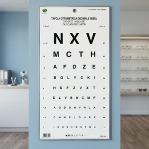 Tabla de Agudeza Visual Decimal BASCH Monoyer - Prueba Manual para Uso en el Hogar y Hospital - Product Image 1