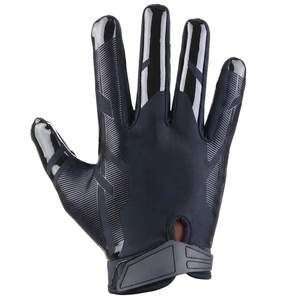 Sport <b>Gloves</b> for Youth <b>Silver</b> Anti-Slip Great Grip Sticky Silicone Lightweight American Football Custom Logo Outdoor - Product Image 6
