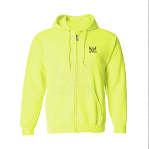 Service OEM, logo personnalisé, sweat à capuche pour homme, fermeture éclair intégrale, chaud, à capuche, hiver, extérieur, séchage rapide, 100% coton, grande taille, style streetwear, 240g - Product Image 3