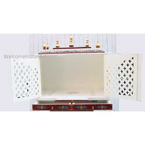 White <b>Model</b> 1 Wooden Home Decor Elegant Temple for Home - Product Image 2