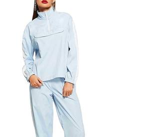Wholesale Price Winter Streetwear Solid Lightweight Tracksuit Hooded Drawstring <b>Jacket</b> Jogger Set Athletic Sportswear Training - Product Image 6