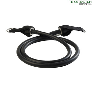 Tubos de Resistencia de Látex Natural Premium con Logotipo Personalizado OEM, con Ganchos de Acero para Entrenamiento en Casa, Apilables - Product Image 6
