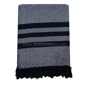 Manta de algodón sostenible lujosa y acogedora comodidad patrón tejido para cama Camping Picnics colección de mantas - Product Image 2