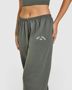 Top Quality Dark Khaki Women's Lightweight Straight Leg Graphic Joggers Terry Fleece Women's Sweatpants Women's Pants & <b>Trouser</b> - Product Image 3