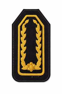 Épaulette de luxe brodée à la main de haute qualité avec fil de bullion, insigne de couronne dorée, écusson cérémoniel personnalisé 3D - Product Image 4