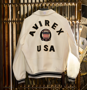 Veste de baseball rétro pour homme, veste bomber en cuir PU, veste varsity avec patch brodé sur le devant, vêtements d'hiver - Product Image 1