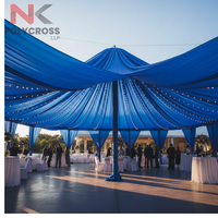 Bâche de couverture pour chapiteau de fête sur mesure en gros, draperie de tente extérieure pour événements commerciaux, mariages et décorations de fêtes