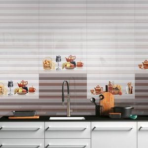 Premium 300x600 Super White Glossy Ceramic Tile for Minimalist Business Office Walls and Large <b>Scale</b> Commercial Renovation Use - Product Image 3