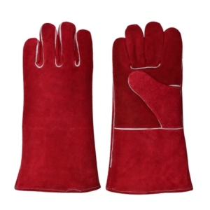 Guantes de Soldador de Cuero Vacuno de Alta Resistencia y Larga Duración, Guantes de Trabajo de Seguridad Industrial con Propiedades Ignífugas - Product Image 2