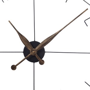 Round Metal <b>Wall</b> <b>Clock</b> Analog Quartz Minimalist Design Silent for Living Room <b>Decoration</b> - Product Image 4
