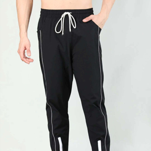 Men's <b>Black</b> Sweatpants Elastic Waist Drawstring Casual Jogger <b>Pants</b> Side Stripe Lightweight Summer Wear Mens Jogger <b>pants</b> - Product Image 1
