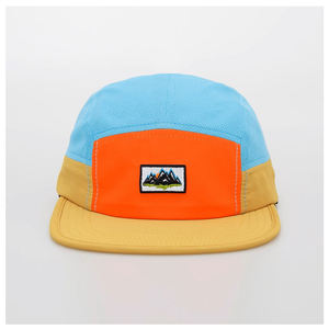 Casquette 5 panneaux non structurée respirante brodée sur mesure, casquette de course personnalisée de haute qualité, fabrication OEM, casquette de camping pour hommes - Product Image 1