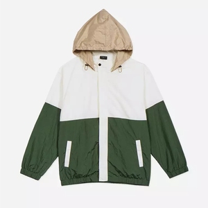 Custom Plus Size Knitted Zipper Corduroy Nylon Material Breathable Waterproof Quick Dry <b>Summer</b> Windbreaker <b>Jacket</b> <b>Men</b> Unisex - Product Image 3